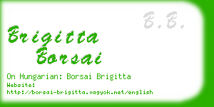 brigitta borsai business card